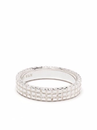 Wouters & Hendrix chain-texture Band Ring - Farfetch