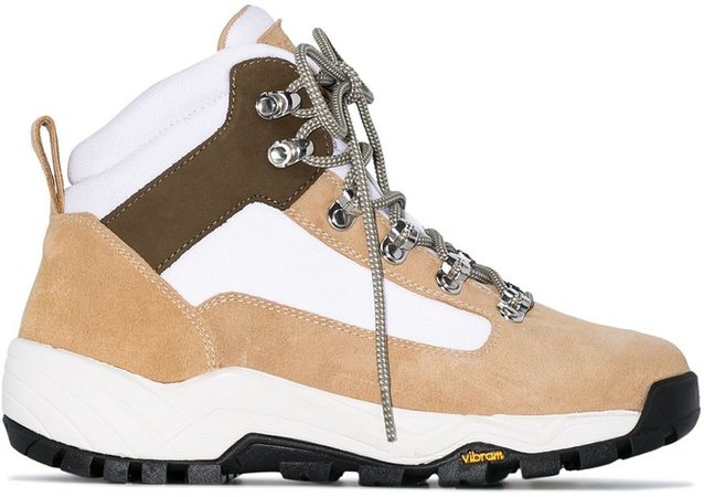 Beige Cortina suede hiking boots