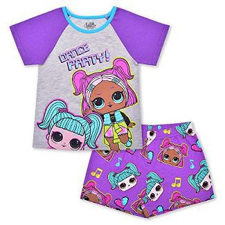 Lol Surprise Girl's Lol Dolls 2 Pack Bundle, Graphic Printed T-shirt And Shorts Set For Kids : Target