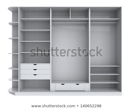 Wardrobe Empty Shelves On White Background Stock Illustration 140652298 - Shutterstock