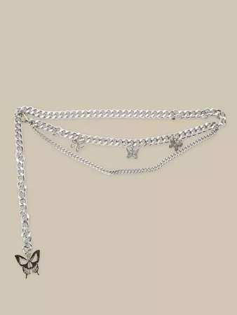 Butterfly Charm Chain Belt for Sale New Zealand| New Collection Online| SHEIN New Zealand