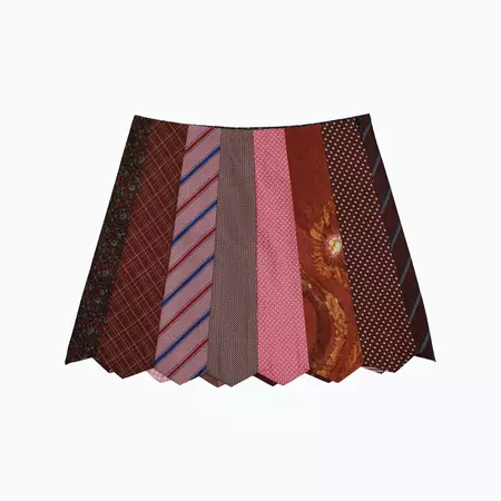 Neck Tie Pink Skirt - Siam Circle