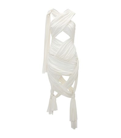 Womens JW Anderson white Cotton-Blend Midi Wrap Dress | Harrods # {CountryCode}