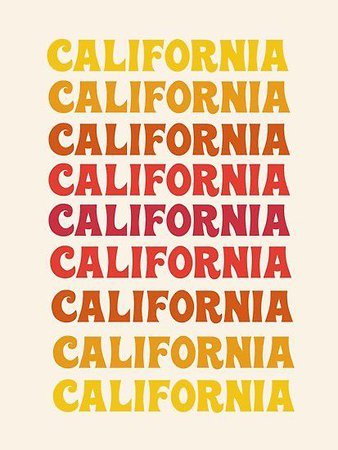 california word art 1