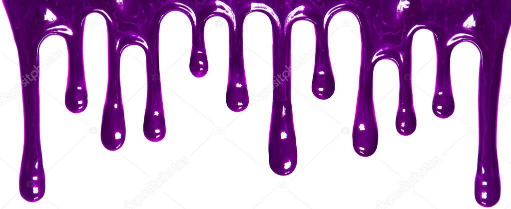 purple paint drip