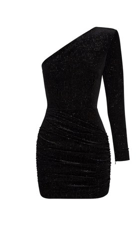 black sparkling dress