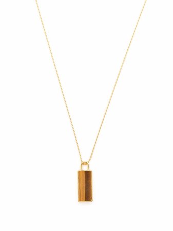 Missoma gold-plated Tiger Eye Pendant Necklace - Farfetch