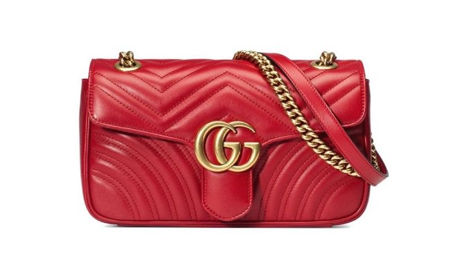 Gucci GG marmount small leather matelasse shoulder bag $2,350