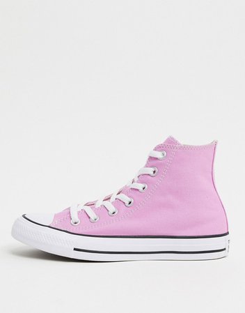 Converse chuck taylor all star hi pink sneakers | ASOS