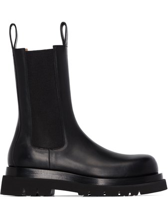 Bottega Veneta Lug leather Chelsea boots black 592081VIFH0 - Farfetch