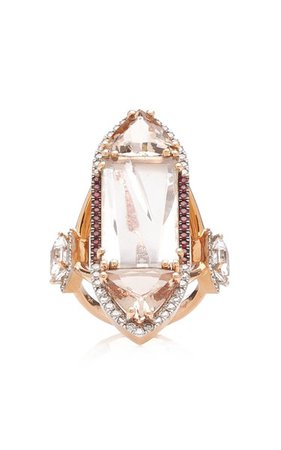 Extravaganzza 18k Rose Gold Multi-Stone Ring By Katerina Marmagioli | Moda Operandi