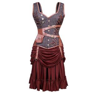 Steampunk Adventurer Corset Dress ( Plus Size ) – OtherWorld Fashion