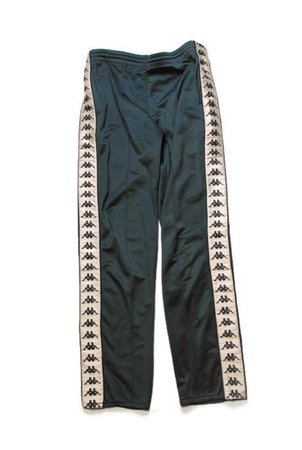 Vintage KAPPA men's Track Pants gray green SIZE L/XL | Etsy