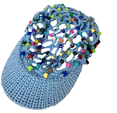URBAN OUTFITTERS- Stahl Knit Crochet Mesh Multicolor Baseball Cap