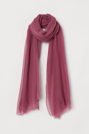 Cashmere-blend Scarf - Dark pink - Ladies | H&M US