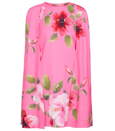 Valentino - Valentino floral stretch-silk minidress | Mytheresa