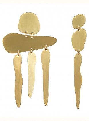 GIA FALL EARRINGS. Brass by Ruby Jack / Jewellery / Earrings | Young British Designers