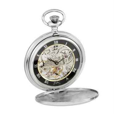 Woodford Silver Exhibition Caseback Pocket Watch 1108 | WatchO™
