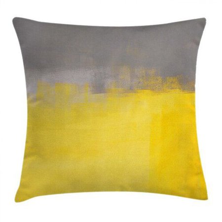 yellow grey pillow