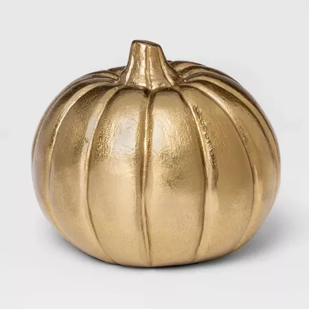 Decorative Pumpkin Figurine - Gold - Threshold™ : Target