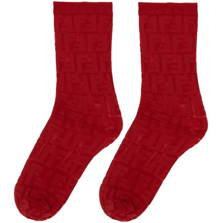 FENDI red socks