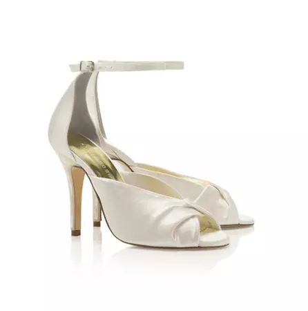 Vienna Designer Wedding Shoe | White | Freya Rose