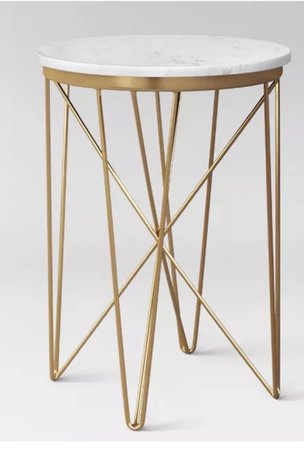 marble and gold night stand