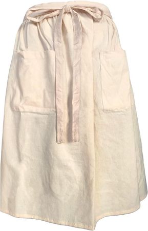 Amazon.com: Cityelf White Apron for Women Cotton Apron Maid Costume Vintage Half Dress Apron with Long Ties and Pockets (large, white waist apron) : Home & Kitchen