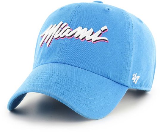 ‘47 Men's Miami Heat City Edition Clean Up Adjustable Hat | DICK'S Sporting Goods