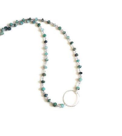 Raw Emerald Eternity Necklace – Fabulous Creations Jewelry