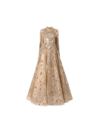 gold dress star gown formal