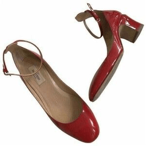 red mary jane heels