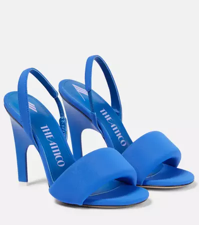 Rem Slingback Sandals in Blue - The Attico | Mytheresa