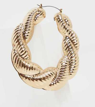 gold large hoop earrings