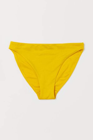 High-leg Bikini Bottoms - Yellow