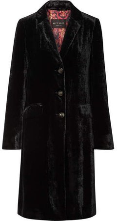 Velvet Coat - Black