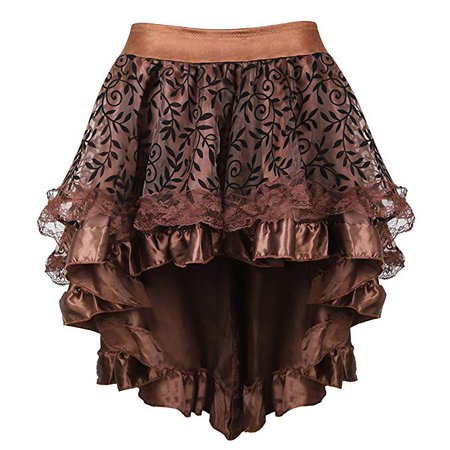 Amazon.com: frawirshau Corset Dress Women's Steampunk Clothing Vintage Halloween Costume Gothic Corset Skirt Set: Clothing