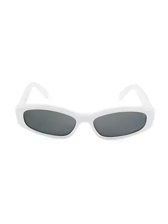 Shop CELINE 58MM Rectangular Sunglasses | Saks Fifth Avenue