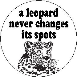 Amazon.com: "Proverb Saying Quote " A LEOPARD NEVER CHANGES ITS SPOTS " MAGNET: Clothing