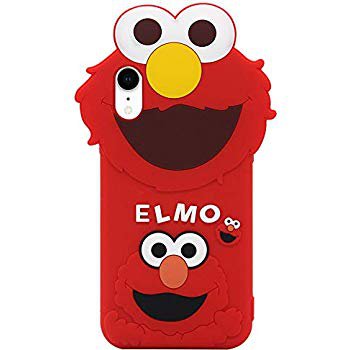 Amazon.com: iPhone XR Case, MC Fashion Cute 3D Cartoon Sesame Street Case for Girls Boys Women Men, Shockproof and Protective Soft Silicone Cover for Apple iPhone XR (2018) 6.1-Inch (Red/Elmo): Electronics