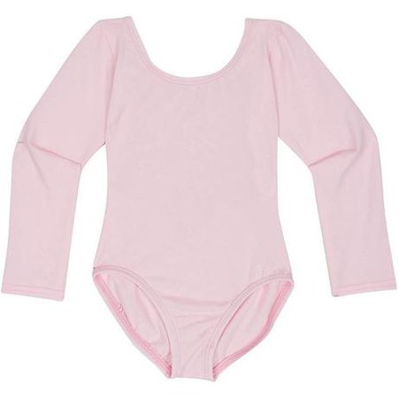 Light Pink Long Sleeve Leotard for Toddler and Girls, Made in USA – The Leotard Boutique