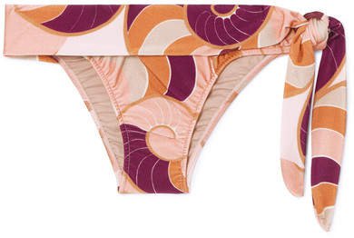 Adriana Degreas - Nautilus Printed Bikini Briefs - Blush