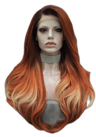 multicolor orange wig