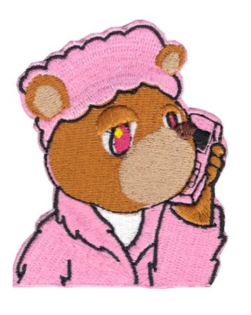 yeezy pink bear patch