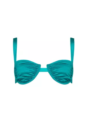 'Ariel' Bra - Teal | Cin Cin Swimwear + Resortwear