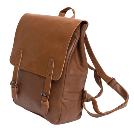 light academia bag backpack leather