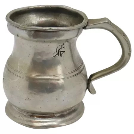 English Victorian Pewter Half Pint Tavern Measure Mug : Eron Johnson Antiques | Ruby Lane
