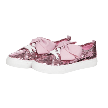 JoJo Siwa Shoes - Girls Pink Reversible Sequin Sneaker (Little Kid/Big Kid) - Walmart.com