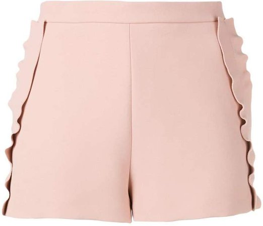 frilled tailored shorts