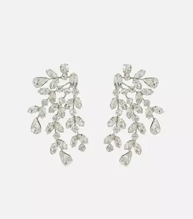 Jennifer Behr - Roselyn crystal-embellished earrings | Mytheresa
